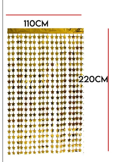 Gold Fon Arka Perde Işıltılı Yıldızlı Ramazan Bayramı Süsleri