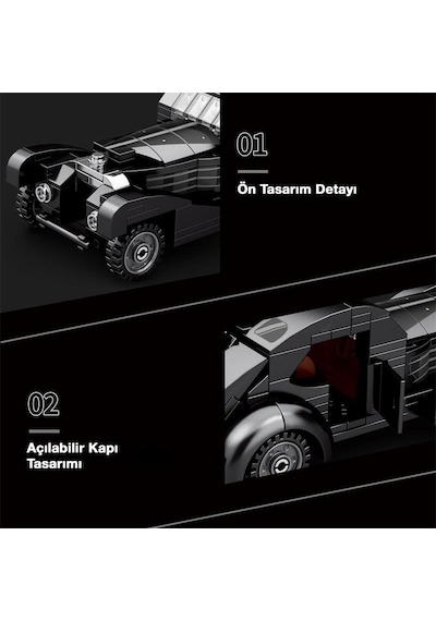 Reobrix Creator 807 Bugatti Type 57sc Atlantic Klasik Araba Yaratıcı Yapı Blok Seti Building Blocks - 278 Parça