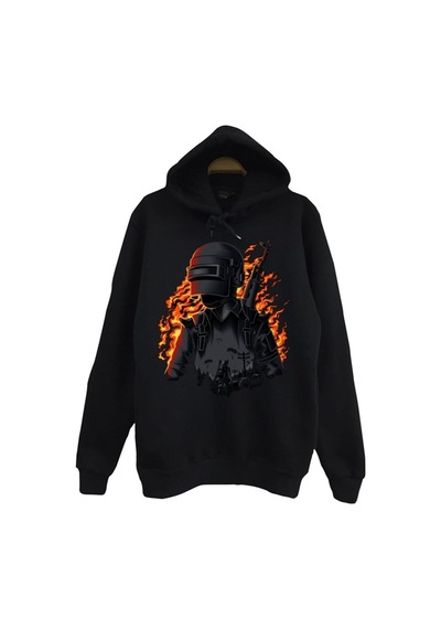 Day Baskılı Sweatshirt Siyah