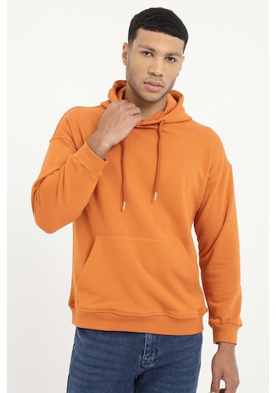 Dufy Erkek Regular Fit Kapüşonlu Kiremit Sweatshirt-19458