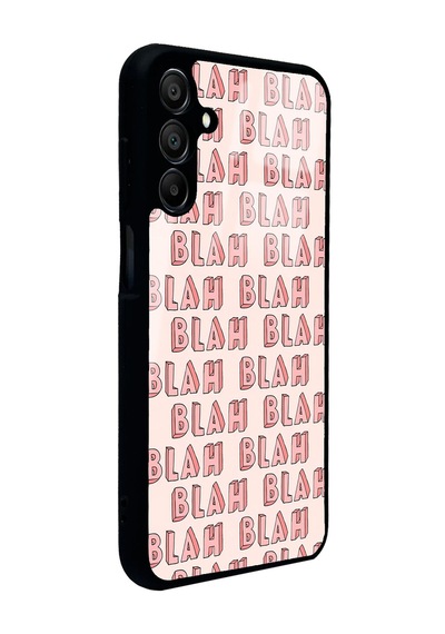 Samsung Uyumlu A15 Blah Blah Tasarımlı Glossy Telefon Kılıfı Çok Renkli