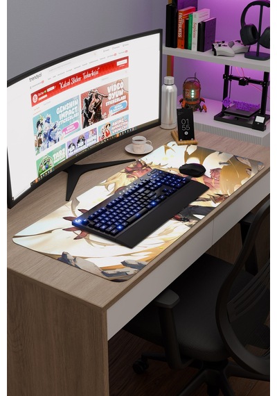 Itto Genshin Impact Anime Gacha V5 - 90x40 Xxl Gaming Mouse Pad Fare Altlığı