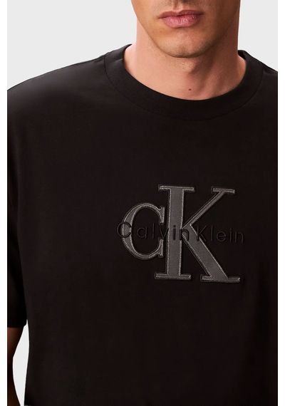 Calvin Klein Erkek T Shirt Lv04rf819g Ub1 Siyah Siyah