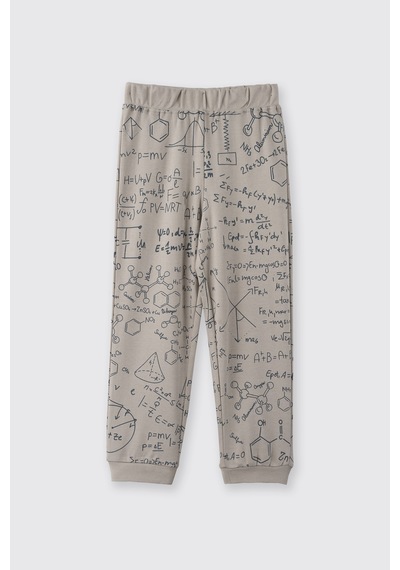 Panço Erkek Çocuk Baskılı Pijama Takımı Taş