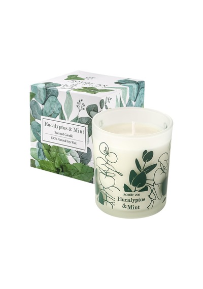 Kokulu Mum - Okaliptüs Ve Nane - 6oz Aromaterapi Soya Balmumu Kavanoz Mum Ev İçin, Kadınlar İçin Hediyeler - 170g Diğer