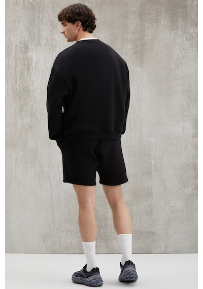 Grimelange Bryan Erkek Yumuşacık Kumaşlı 3 Iplik Oversize Bol Kesim Yuvarlak Yakalı Baskılı Siyah Sweatshirt Grimelange Bryan Erkek Yumuşacık Kumaşlı 3 Iplik Oversize Bol Kesim Yuvarlak Yakalı Baskılı Siyah Sweatshirt