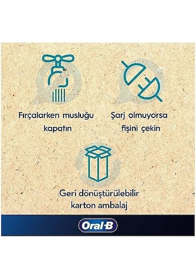 Pro Serisi 1 Siyah Elektrikli Diş Fırçası, 1 Diş Fırçası Başlığı, Braun Tasarımı