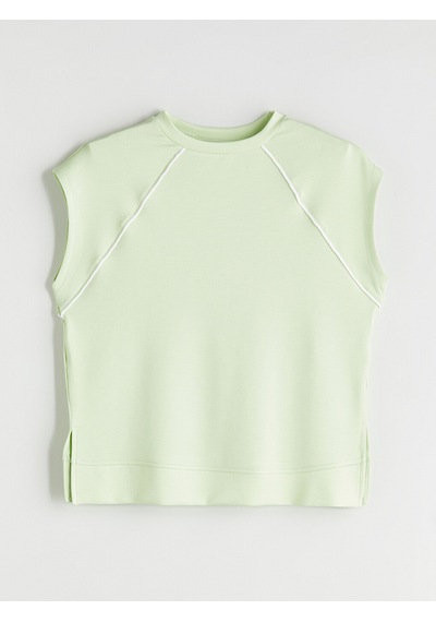 Lcwaıkıkı Classic Yeşil Oversize Soft Touch Kadın Tişört