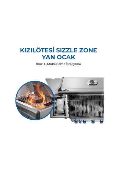 Napoleon Rogue Pro S 625 Rsıb Gazlı Mangal Gri
