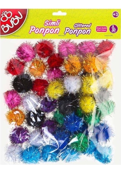 Bu-Bu Pon Pon Simli 3 Cm 50 Li Karma Bubu00113