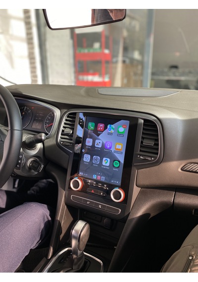 Renault Megane 4 Tesla 2016+ Uyumlu Androıd Multimedya Gerçek 2/32 Kablosuz Carplay Geri Görüş Kameralı 10"