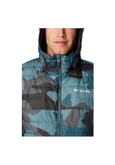 Helly Hansen Columbia Powder Lite Hooded Erkek Mont Yeşil