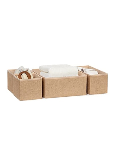 Ocean Home Textile Jüt Çekmece İçi Organizer Set Açık Bej