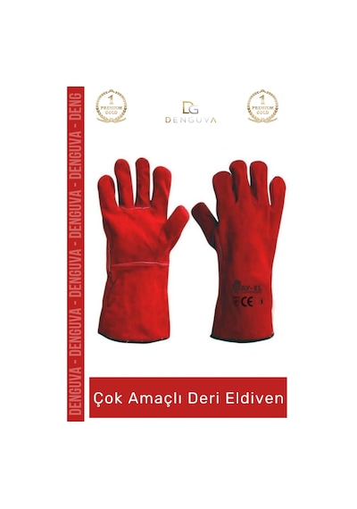 Çokamaçlıderieldiven Isıya Dayanıklı Yanmaz Su Geçirmez Lamineli Ergonomik Kaliteli Çok Amaçlı Deri