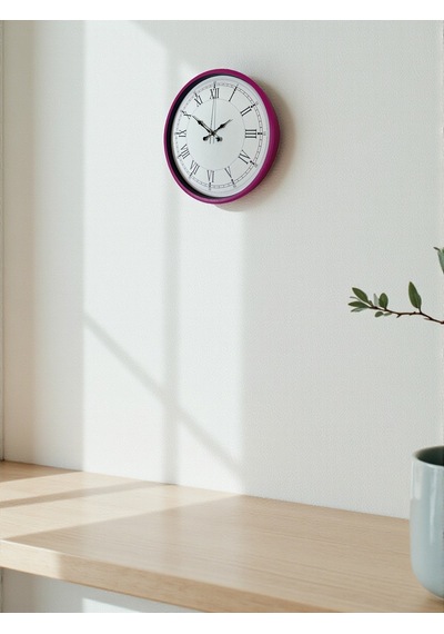 36 Cm Pembe Roma Rakamlı Duvar Saati Diğer