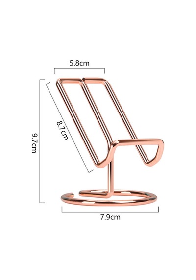 Bronz Metal Masaüstü Telefon Tutucu Mavi Mavi
