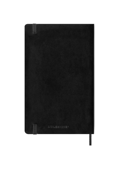 Moleskine 12 Ay Haftalık Ajanda L Boy 13x21 Cm Yumuşak Kapak Siyah Siyah