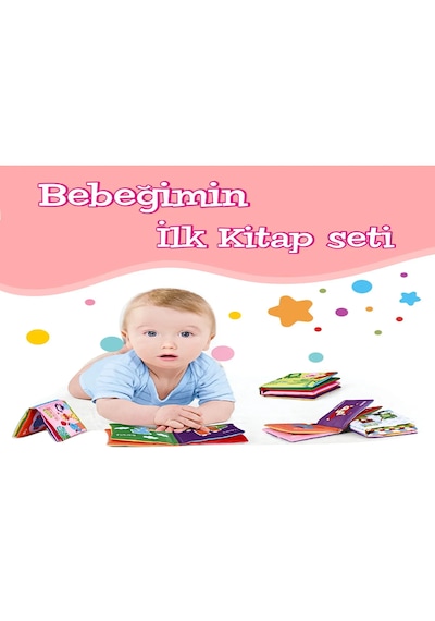 Bebeğimin İlk Kitap Seti 6'lı Set I Duyusal Gelişim I Motor
