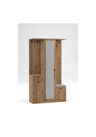 Harmony Partmanto Vestiyer Ayakkabılık 106x190x39 Cm - Modern Tasarım Kahverengi