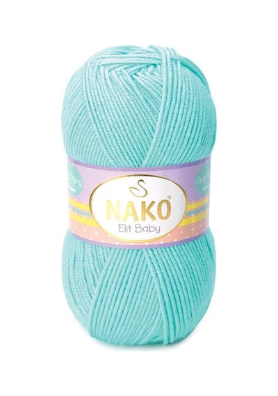 Elit Baby - 10535 Açık Turkuaz - 5'li Paket - 100gr/250m - Bebek İpi - Anti Pilling Tüylenmez İp