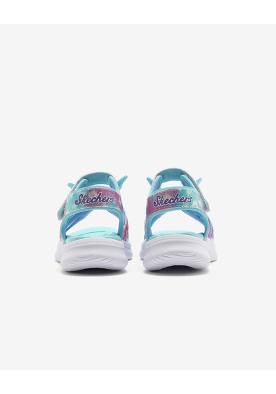 Skechers Jumpsters Sandal - Butterfly Brıtes Büyük Kız Çocuk Mavi Işıklı Sandalet 303109l Aqmt Mavi