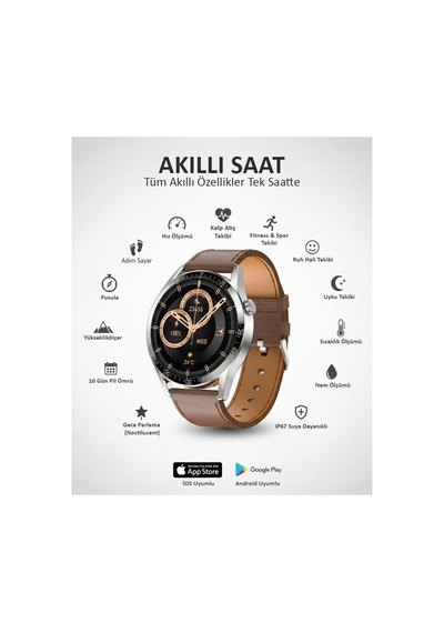 Akıllı Kol Saati Erkekler İçin Bluetooth Arama Spor Bildirim Pro Saat