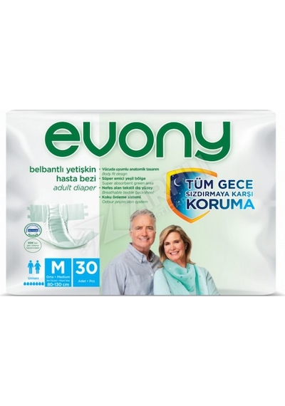 Evony Yetişkin Bezi Medium 30'lu 1 Numara