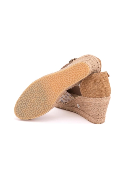 Star Tombis Gerçek Elişi Hasır Dolgu Topuk Keten Hasır Espadril Handmade Çok Renkli