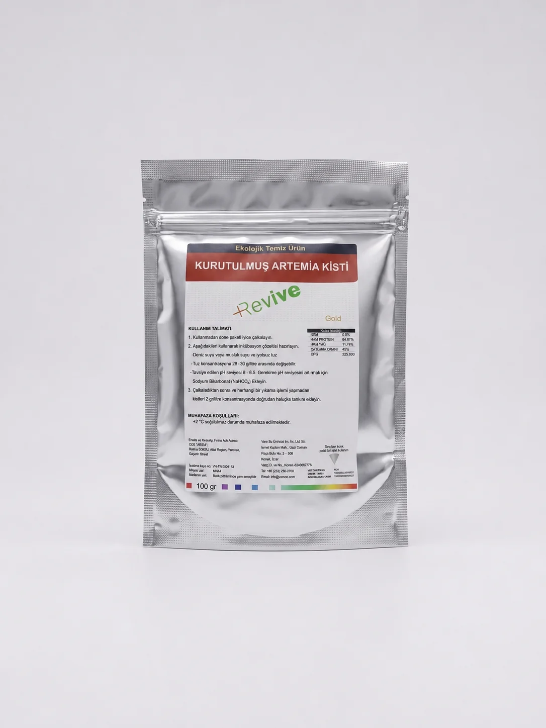 Artemia Yumurtası Vakumlu Paket 2000 Gr