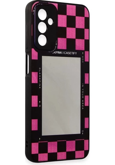 Newface Samsung Galaxy M23 Kılıf Mirror Desenli Kapak - Mirror - 8 Pembe