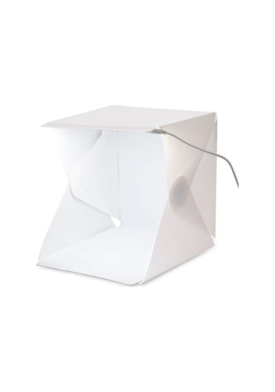 Upway Led Işıklı Katlanır Beyaz Siyah Fonlu Mini Stüdyo Fotoğraf Çekim Çadırı Beyaz