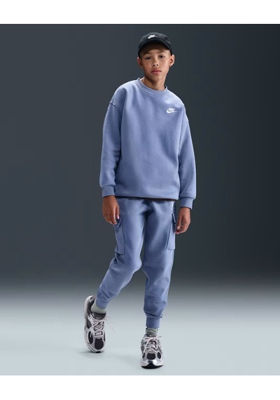 Nike Fd2923-499 Sportswear Club Fleece Büyük Çocuk Bol Kesimli Sweatshirt - Lila