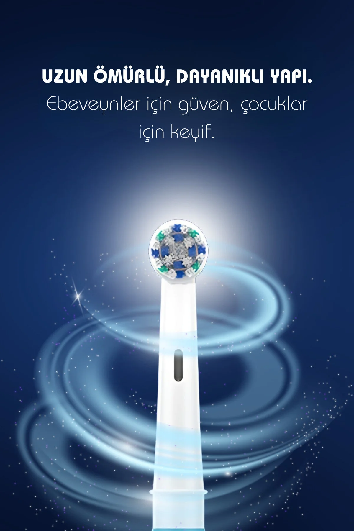Çocuk Pilli Diş Fırçası Sticker Setli, Yumuşak Uçlu, Ipx7 Su Geçirmez