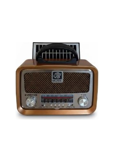 Everton Rt-653 Solarlı,şarjlı Nostaljik Radyo Bluetooth-usb-sd-fm
