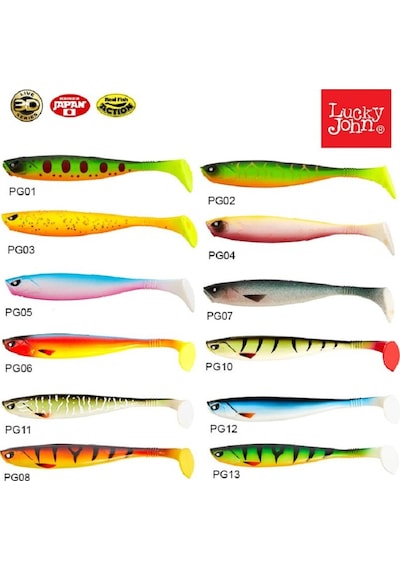 Lucky John Basara 3D Soft Swim 5'' (12.7 Cm) 4P Silikon Yem (487328178)