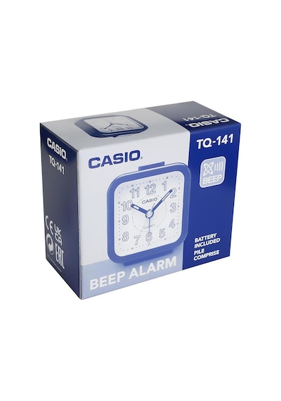 Casıo Tq-141-2df Beep Alarmlı Fosforlu Masa Saati Mavi