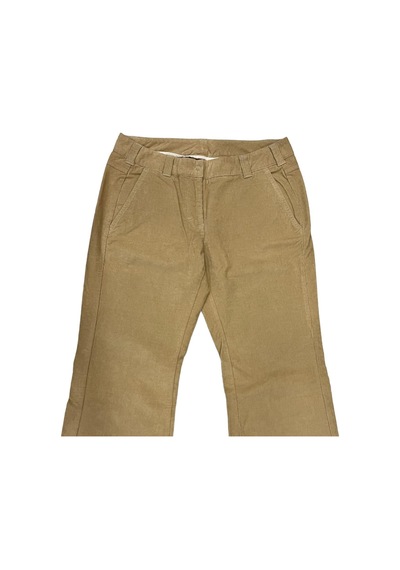 United Colors of Benetton Benetton 137 BEIGE Kapaklı cep Bayan Kadife Pantolon 38 Çok Renkli