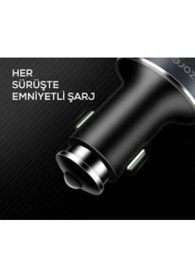 Zore Zr-c502 2+2 Araç Şarj Seti 4 Telefonu Aynı Anda Şarj Edebilir