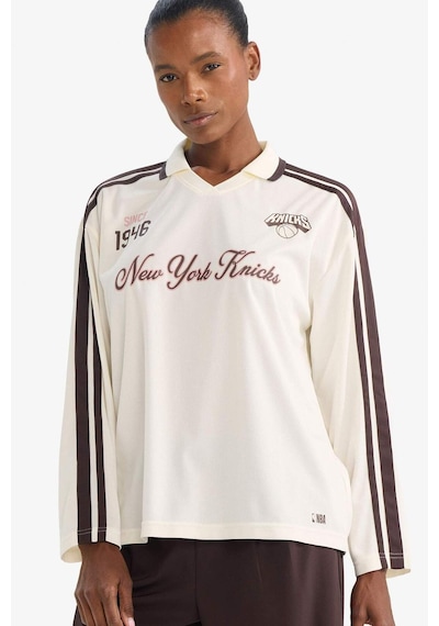 Defacto Nba New York Knıcks Oversıze Polo Yaka Tül Uzun Kollu Polo Tişört F8225ax26sper98 Ekru-er98 Defacto Nba New York Knıcks Oversıze Polo Yaka Tül Uzun Kollu Polo Tişört F8225ax26sper98 Ekru-er98