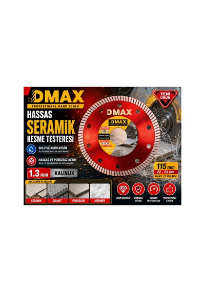 Hassas Seramık Kesme Testeresı 115 22-23 Mm - 888637051