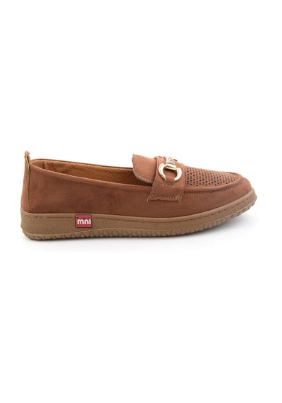 Taba Süet Kadın Loafer Ayakkabı K01536105272