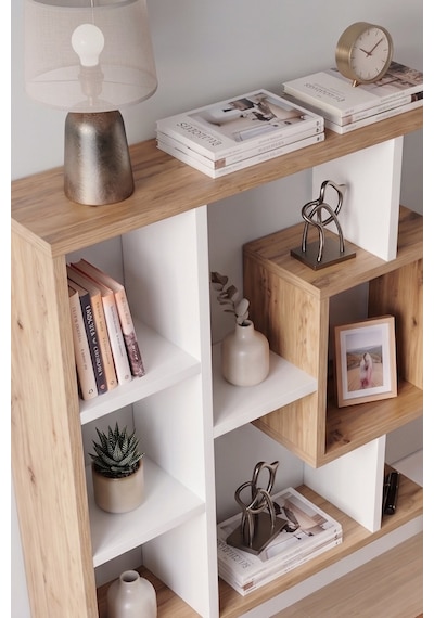 Reyo Enda Home Yegane Duvar Rafı, Duvar Kitaplığı, Dekoratif Kitaplık, Modern Kitaplık Beyaz - Çam Reyo Enda Home Yegane Duvar Rafı, Duvar Kitaplığı, Dekoratif Kitaplık, Modern Kitaplık Beyaz - Çam