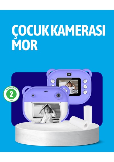 Anında Baskı Özellikli Çocuk Kamerası Kopya Standart