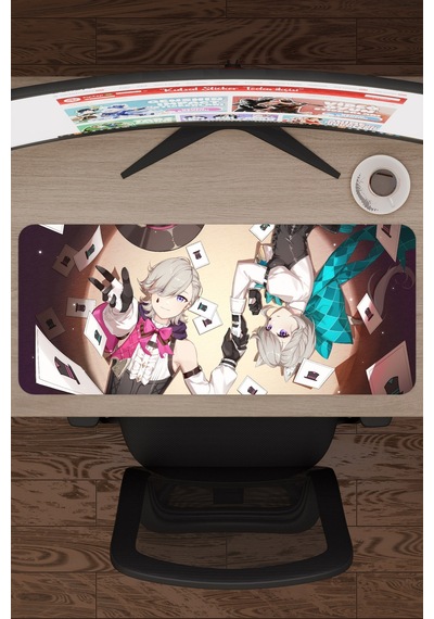 Lyney Genshin Impact Anime Gacha V5 - 70x30 Xl Gaming Mouse Pad Fare Altlığı