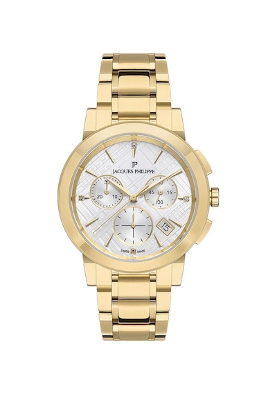 Jacques Philippe Jpqlc322324 Swiss Made Quartz Çelik Altın Rengi Safir Cam 38 Mm Kadın Kol Saati