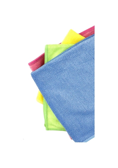 Silver Home Universal Parlak Doku Mikrofiber Temizlik Bezi 4'lü 40 x 40 CM