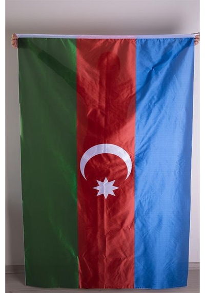 Azerbaycan Bayrağı Raşel Kumaş Dijital Baskı 300x450 cm