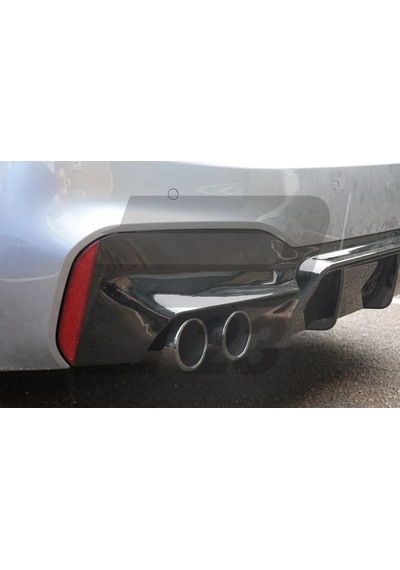 Bmw G30 Ekzoz Ucu Parlak Karbon 4lü Sağ Ve Sol Bmw M Model 90mm