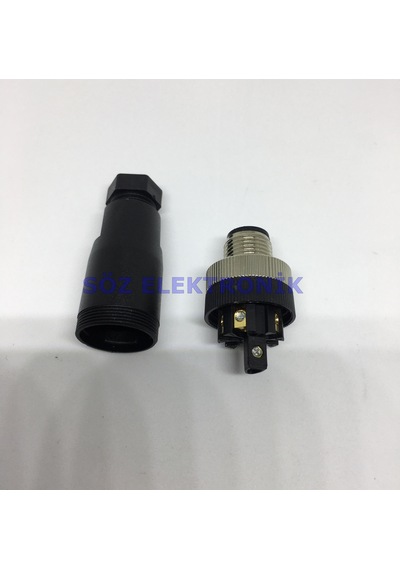 M12 8p Erkek Konnektör