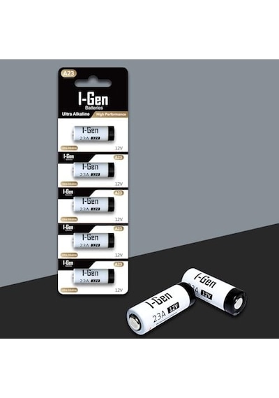 I-gen 23a Pil 5'li Paket 12v Mn21 A23 / 23a / V23ga / Lrv08 / 8lr932